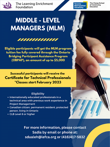 Middle-level management flyer