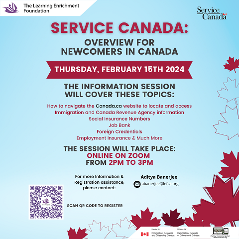 Service Canada Workshop Flyer 2024